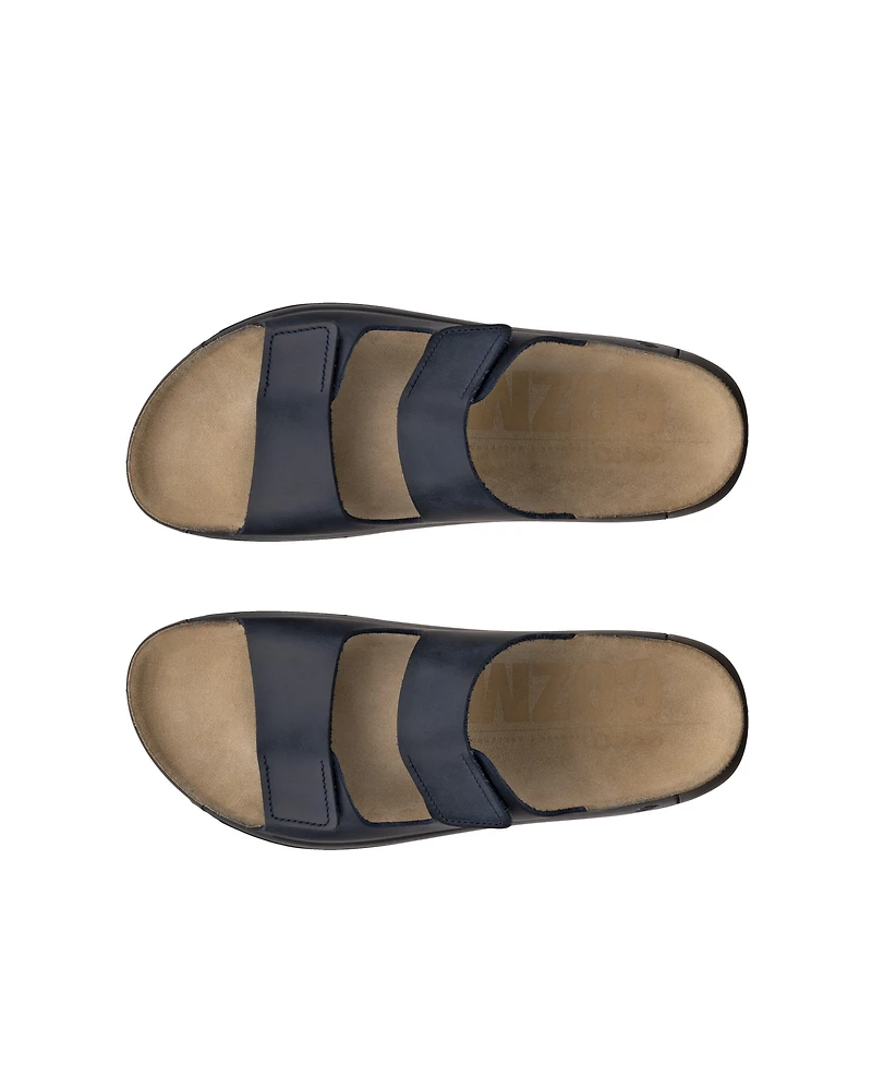 Men's ECCO® Cozmo Nubuck Two Strap Sandal
