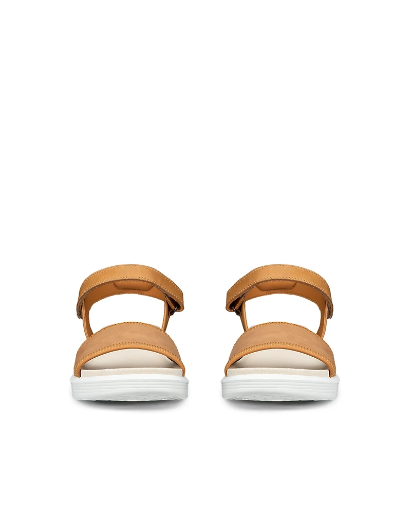 Women's ECCO® Soft Sandal Nubuck Two Strap Sandal