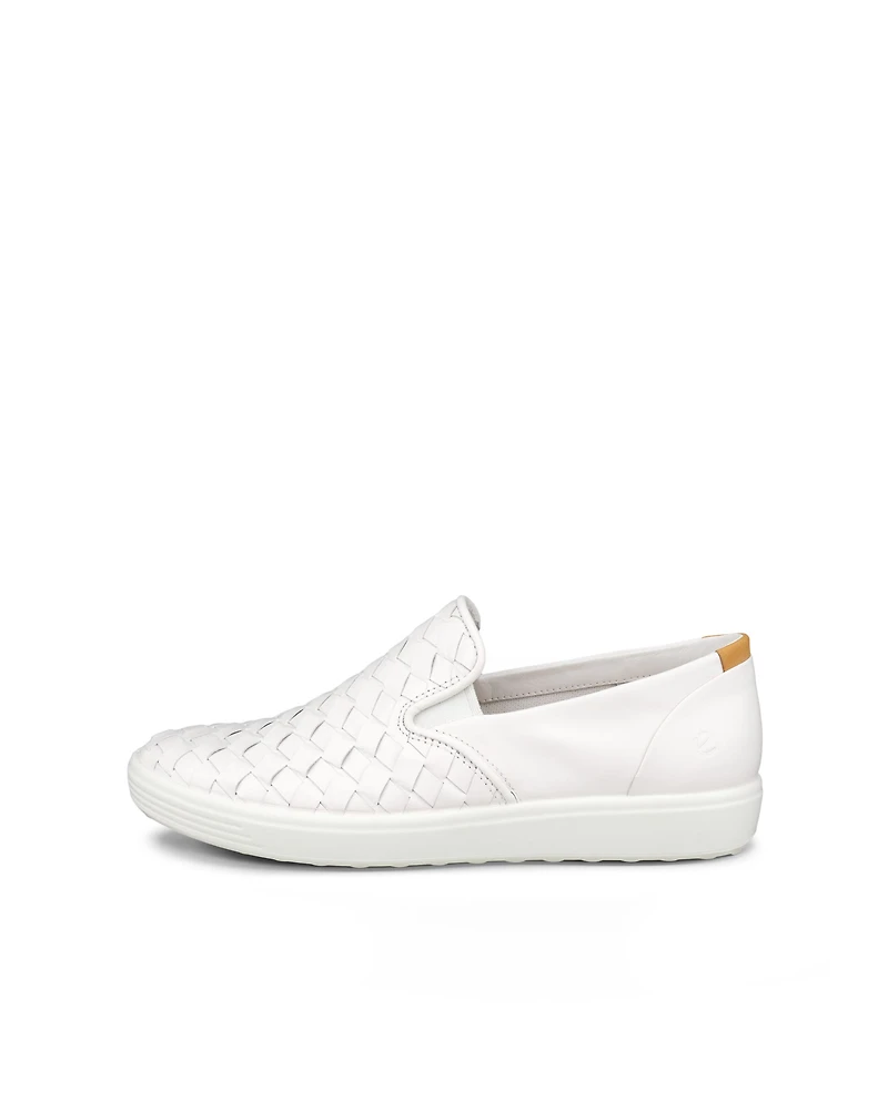 Women's ECCO® Soft 7 Woven Leather Slip-On