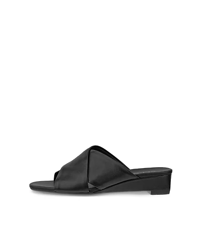 Women's ECCO® Astrid Leather Wedge Slide