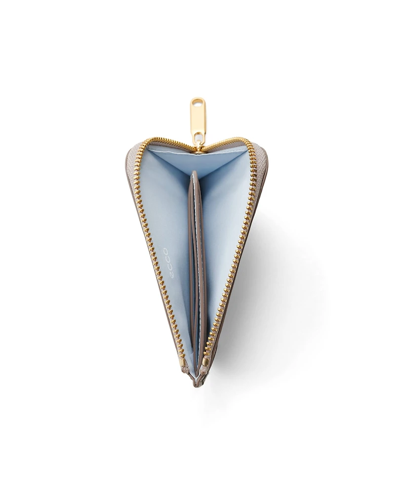 ECCO® Pebbled Leather Zipped Card Case