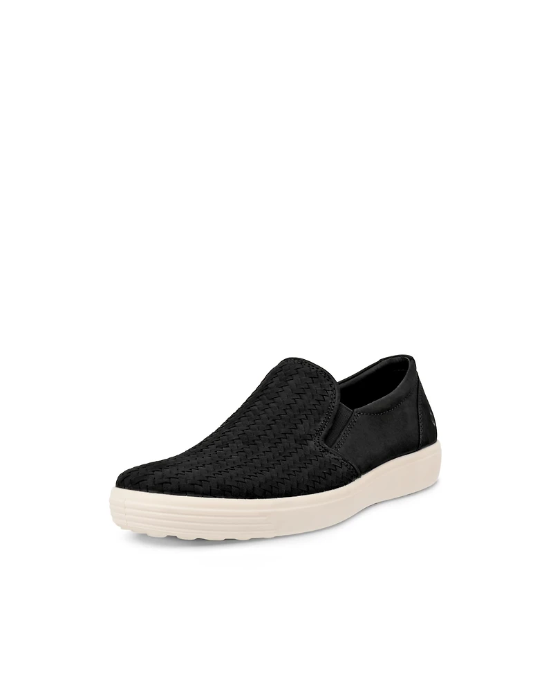 Men's ECCO® Soft 7 Nubuck Slip-On