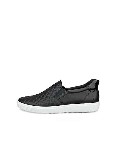 Women's ECCO® Soft 7 Leather Slip-On Shoe