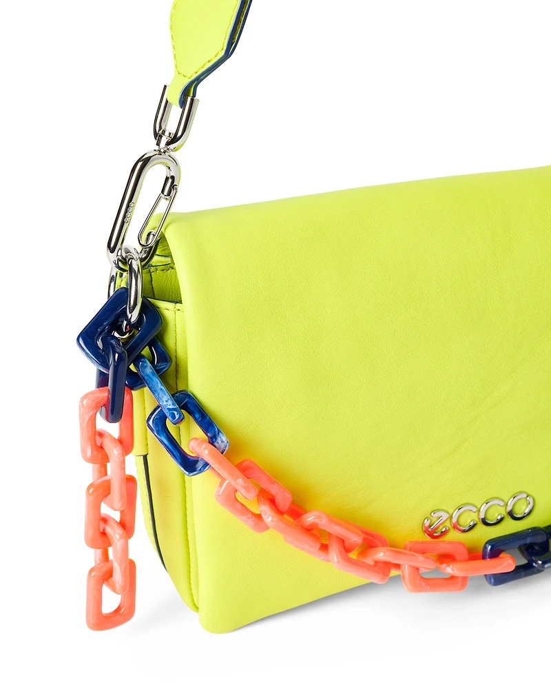 ECCO® Large Chain Soft Leather Pinch Crossbody Bag