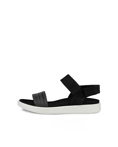 Women's ECCO® Flowt Leather Flat Sandal