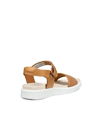 Women's ECCO® Soft Sandal Nubuck Two Strap Sandal