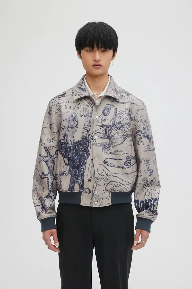 DOMREBEL MEN BOMBER S24 HOMEWORKEN