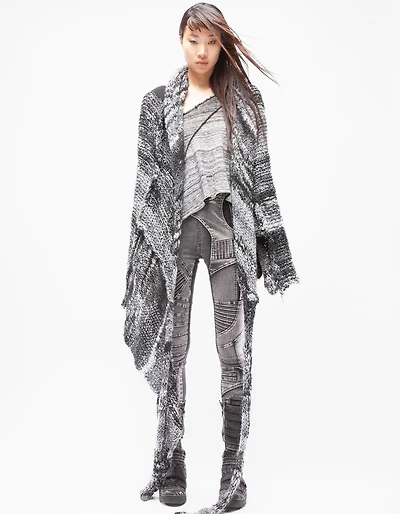 DEMOBAZA UNISEX SHAWL HOOD LIFE CODE F23