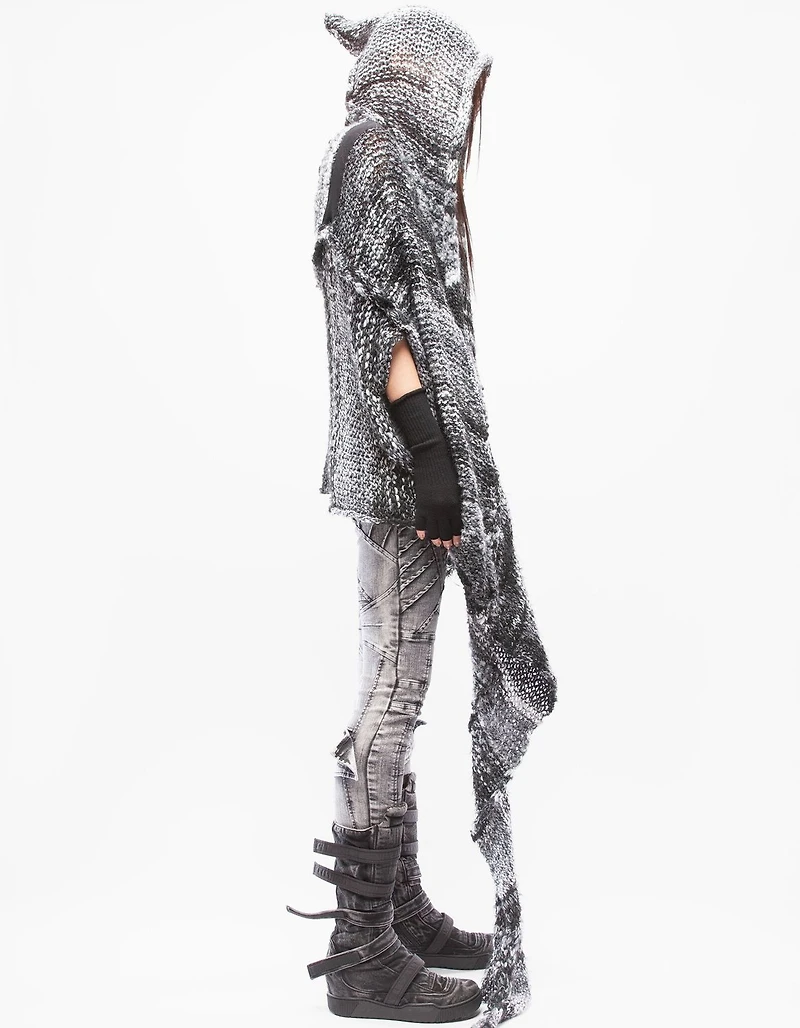 DEMOBAZA UNISEX SHAWL HOOD LIFE CODE F23