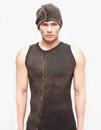 DEMOBAZA UNISEX BEANIE HAT TIME WORN F23