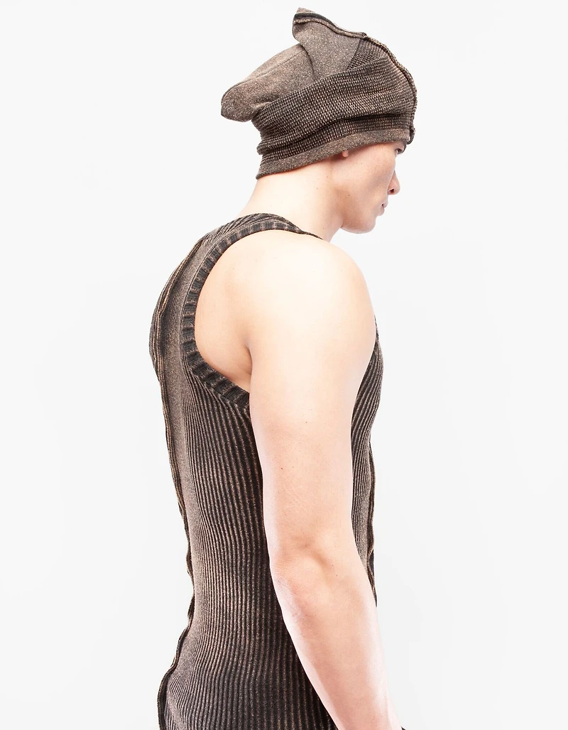 DEMOBAZA UNISEX BEANIE HAT TIME WORN F23