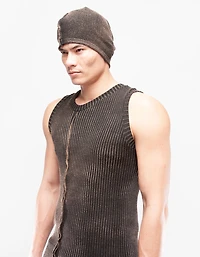 DEMOBAZA UNISEX BEANIE HAT TIME WORN F23
