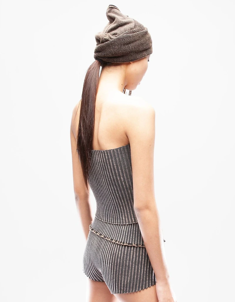 DEMOBAZA UNISEX BEANIE HAT TIME WORN F23
