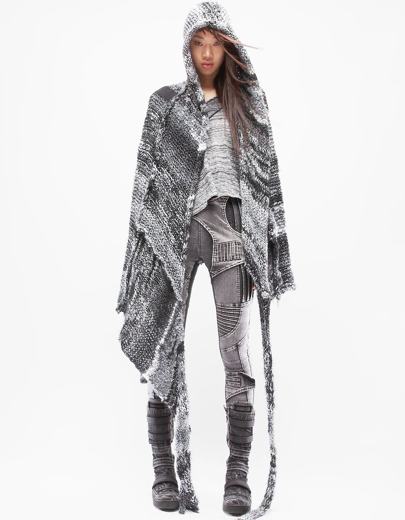DEMOBAZA UNISEX SHAWL HOOD LIFE CODE F23