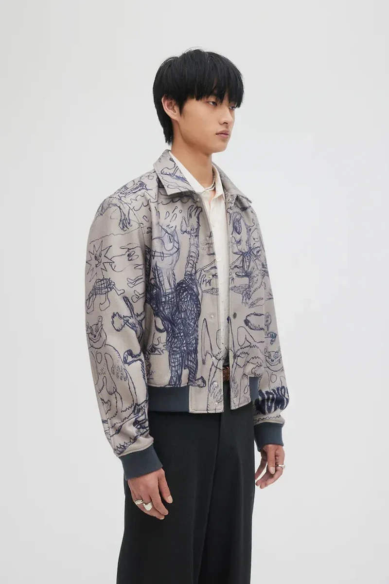 DOMREBEL MEN BOMBER S24 HOMEWORKEN