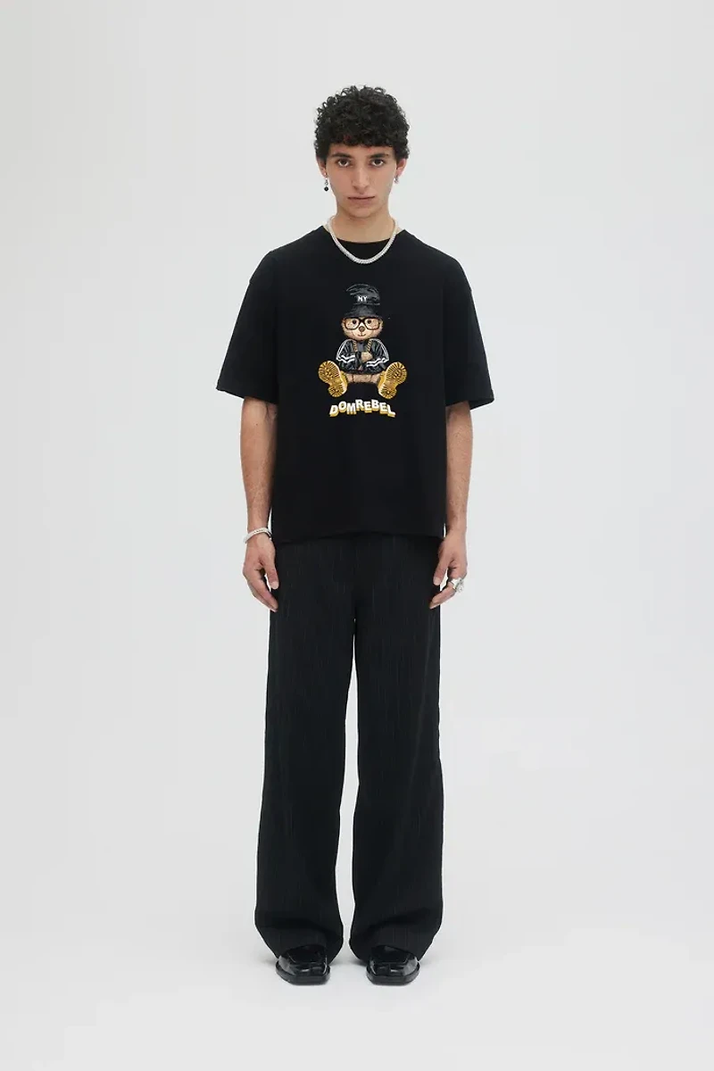 DOMREBEL UNISEX TEE SHIRT S25 NY BEAR T
