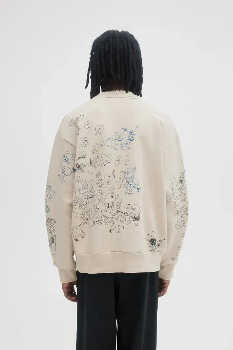 DOMREBEL SWEATSHIRT F24/2 GIGGLES