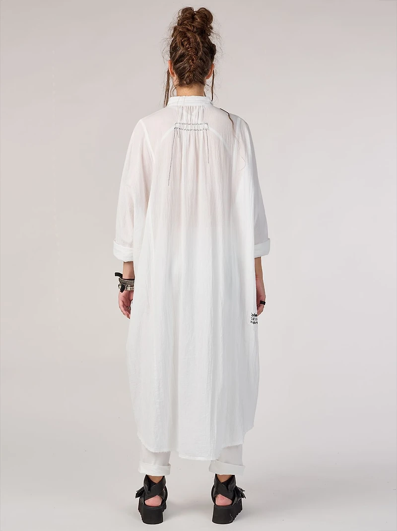 STUDIO B3 WOMEN SHIRT/DRESS S25 WASA WHITE