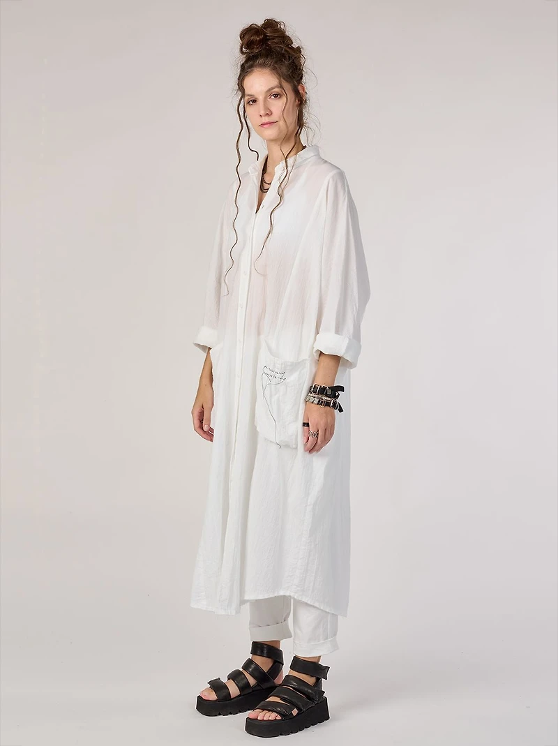 STUDIO B3 WOMEN SHIRT/DRESS S25 WASA WHITE