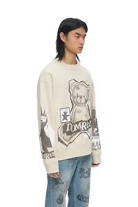 DOMREBEL UNISEX SWEATSHIRT F25 HIGH LOW