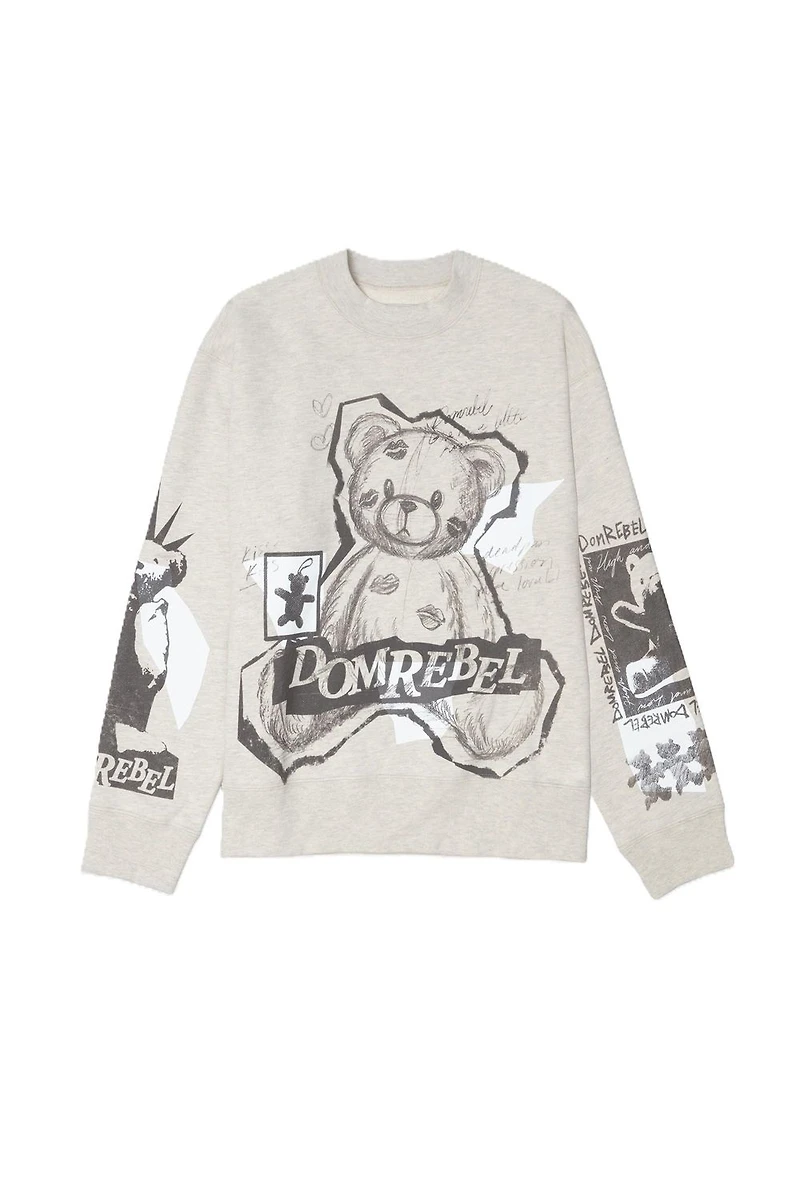 DOMREBEL UNISEX SWEATSHIRT F25 HIGH LOW