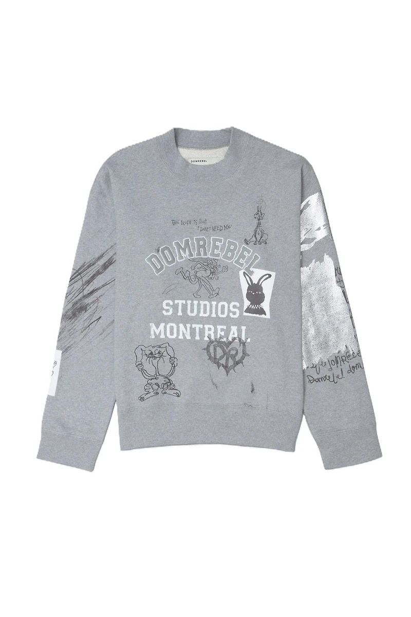DOMREBEL UNISEX SWEATSHIRT F25 COLLEGE