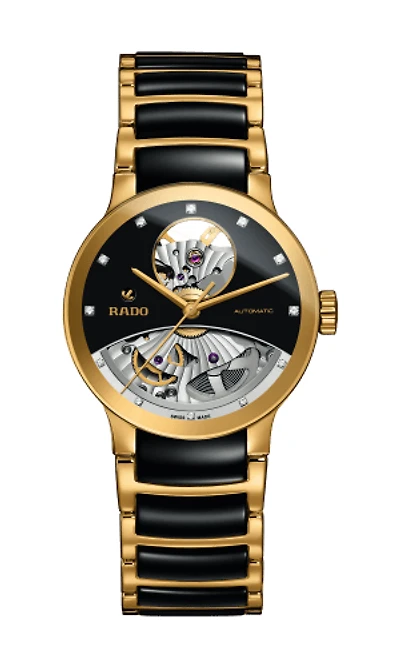 Centrix Automatic Diamonds Open Heart Black Dial 33MM Automatic R30246712