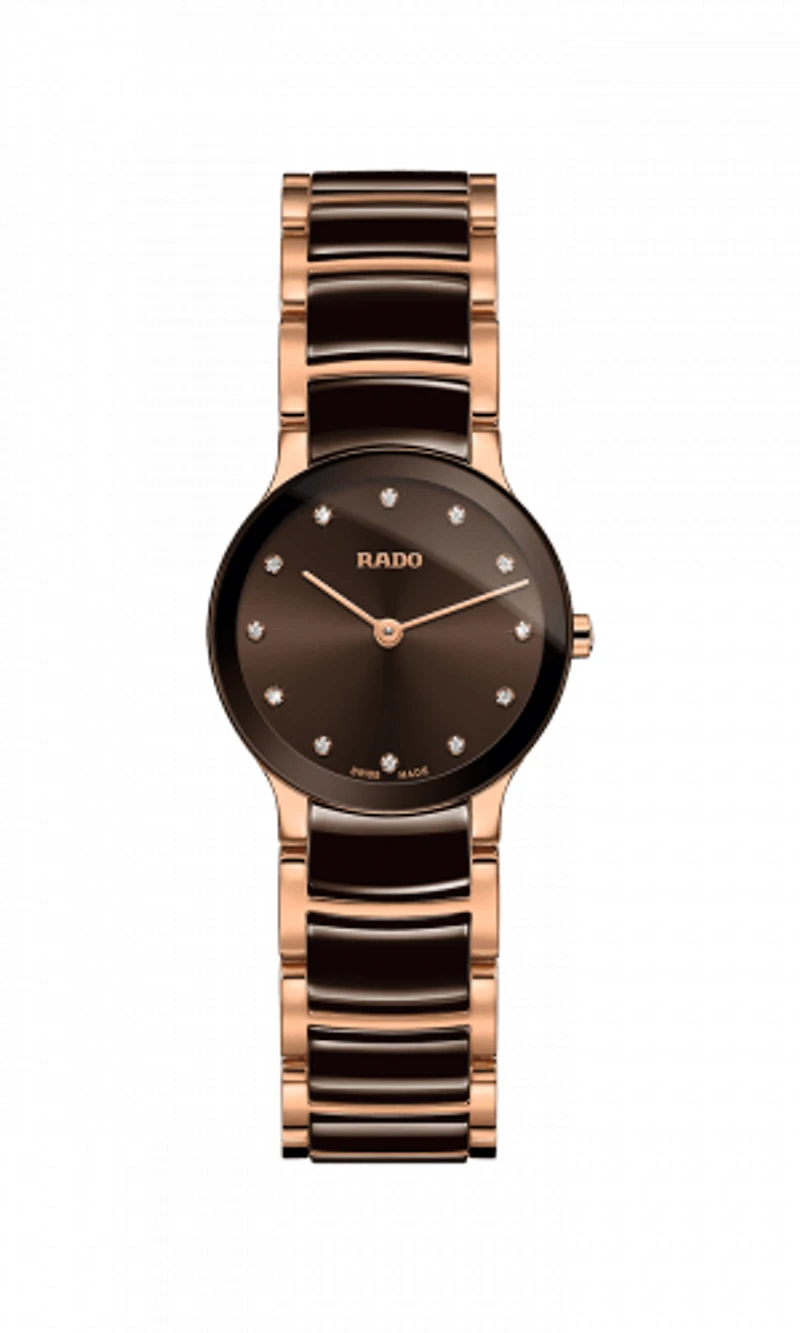 Centrix Brown Dial 23MM Diamonds Quartz R30190702