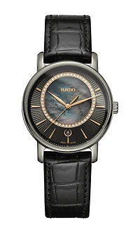 DiaMaster Diamonds Black Mother Of Pearl Dial 33MM Quartz R14064955