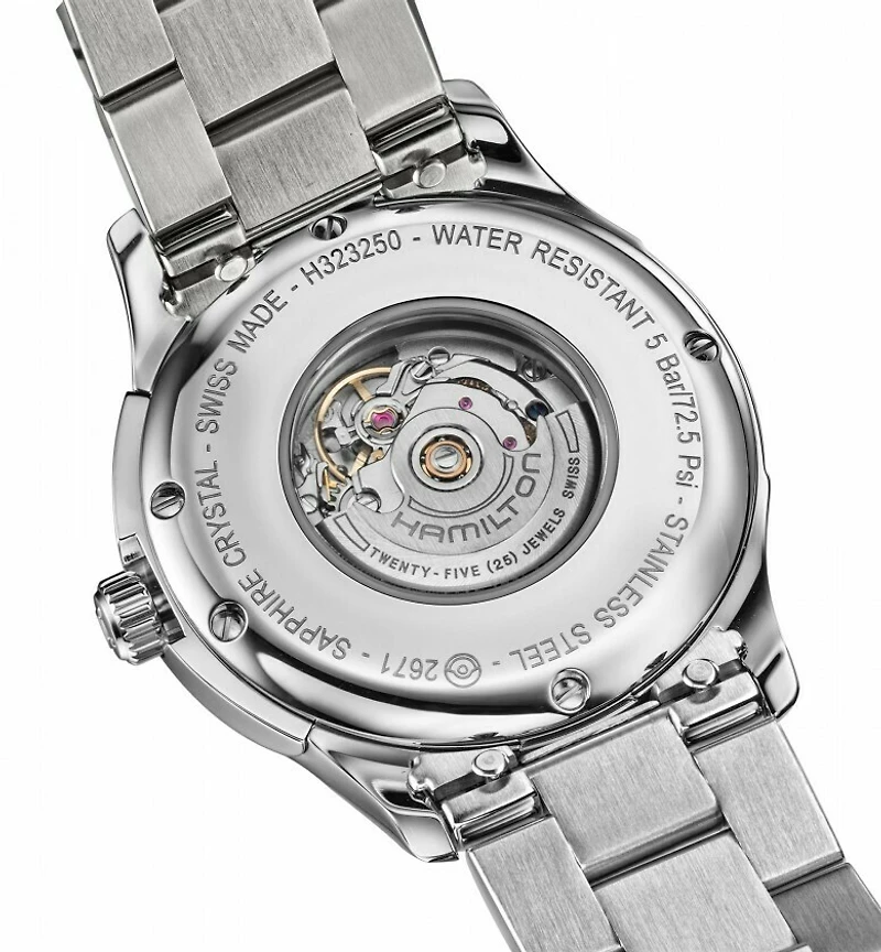 Hamilton Jazzmaster H32315141 | Swiss Automatic Watch | Kavar Jewellers Brampton
