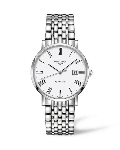 The Longines Elegant 
Collection White Dial 39MM Automatic L49104116