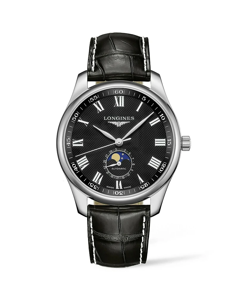 The Longines Master Collection Black Dial 42MM Moonphase Automatic L29194517