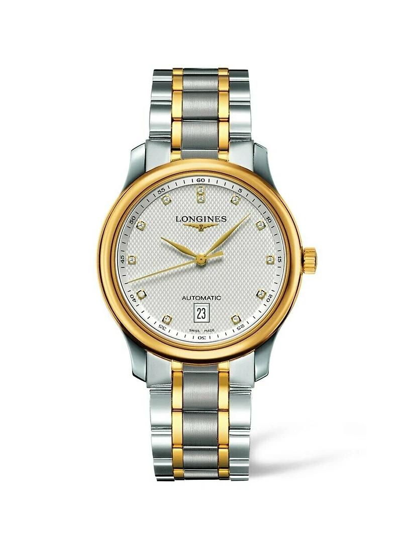 THE LONGINES MASTER COLLECTION 38MM STAINLESS STEEL/GOLD CAP 200 AUTOMATIC L26285777