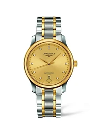 THE LONGINES MASTER COLLECTION 38MM STAINLESS STEEL/GOLD CAP 200 AUTOMATIC L26285377