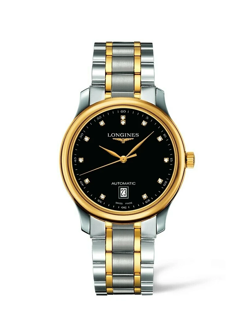 THE LONGINES MASTER COLLECTION 38MM STAINLESS STEEL/GOLD CAP 200 AUTOMATIC L26285577