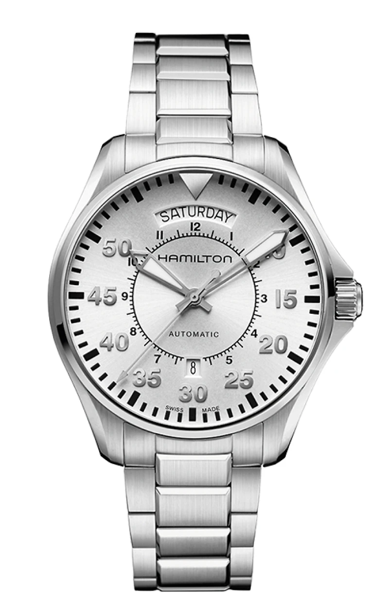 Hamilton Khaki Aviation H64615155 | Swiss Automatic Watch | Kavar Jewellers Brampton