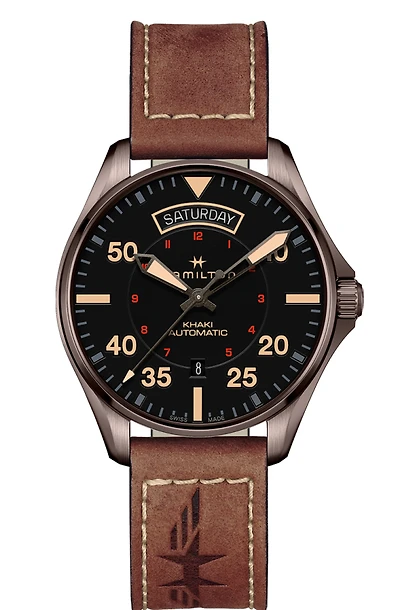 Hamilton Khaki Aviation H64605531 | Swiss Automatic Watch | Kavar Jewellers Brampton
