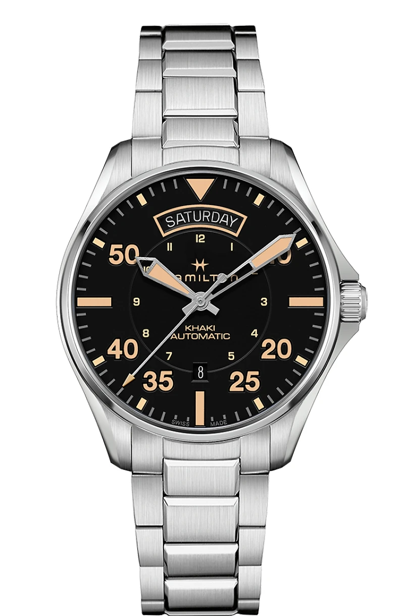 Hamilton Khaki Aviation H64645131 | Swiss Automatic Watch | Kavar Jewellers Brampton