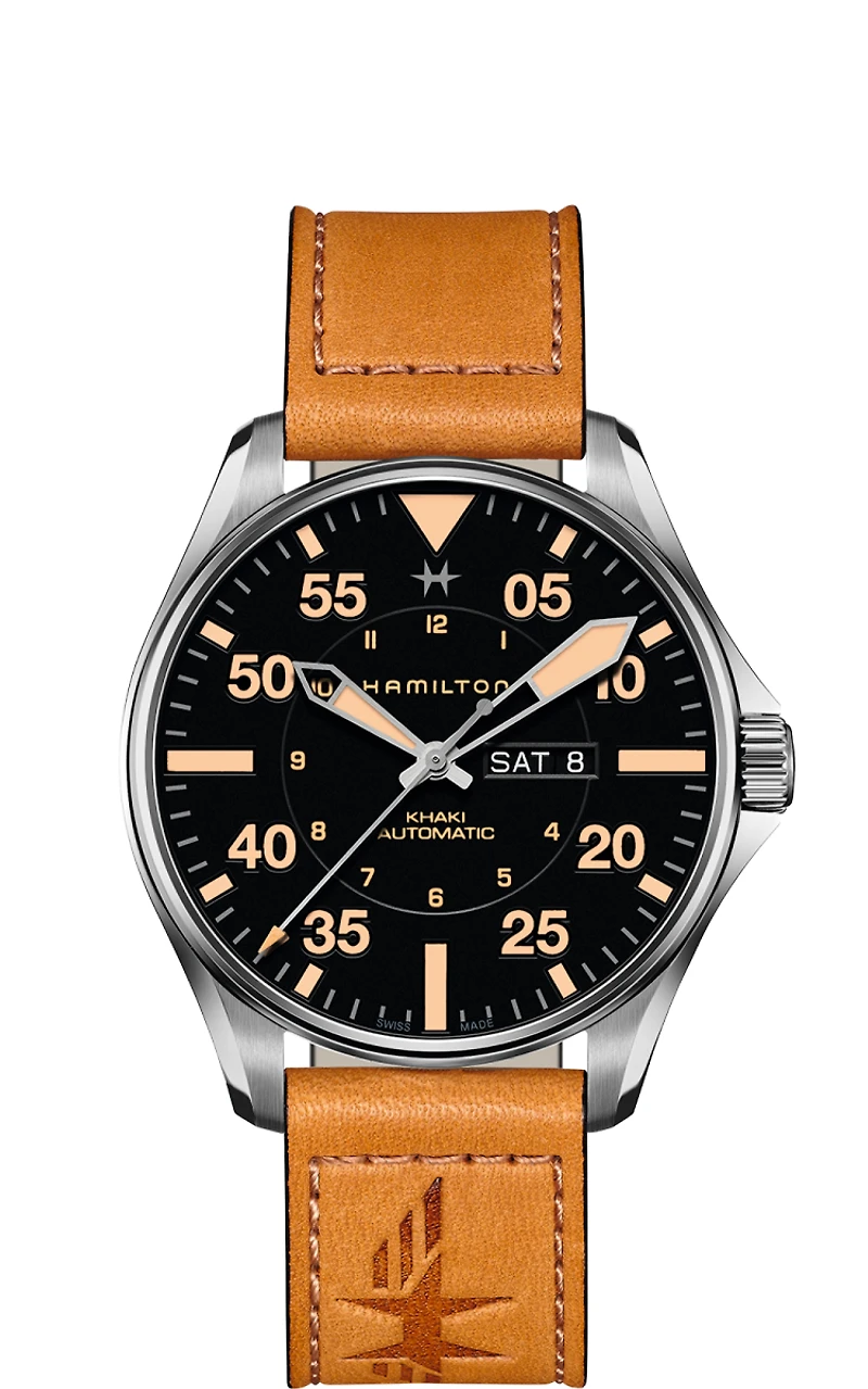 Hamilton Khaki Aviation H64725531 | Swiss Automatic Watch | Kavar Jewellers Brampton