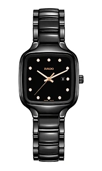 True Square Diamonds Black Dial 29MM Quartz R27080702