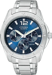 Quartz Blue Dial 42MM QTZ AG8300-52L