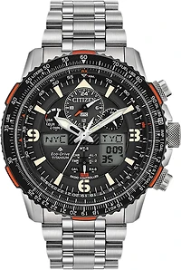 Promaster Skyhawk A-T Black Dial 45MM Eco-Drive JY8108-53E