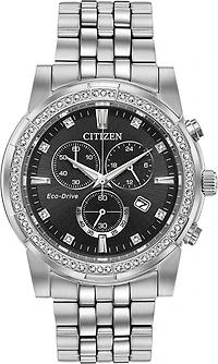 Citizen Crystal Black Dial 42MM Eco-Drive AT2450-58E