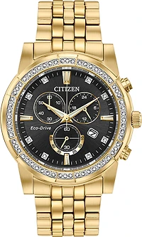Citizen Crystal Black Dial 42MM Eco-Drive AT2452-52E