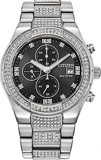 Crystal Black Dial 42MM Eco-Drive CA0750-53E