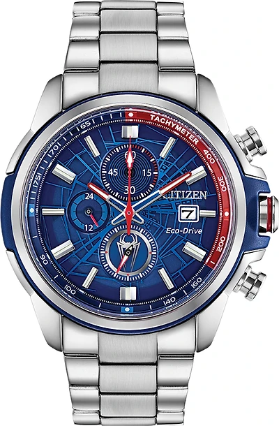 Marvel Classic Blue Dial 44MM Eco-Drive CA0429-53W