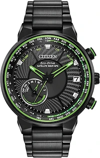 Satellite Wave GPS Freedom Black Dial 44MM Eco-Drive CC3035-50E