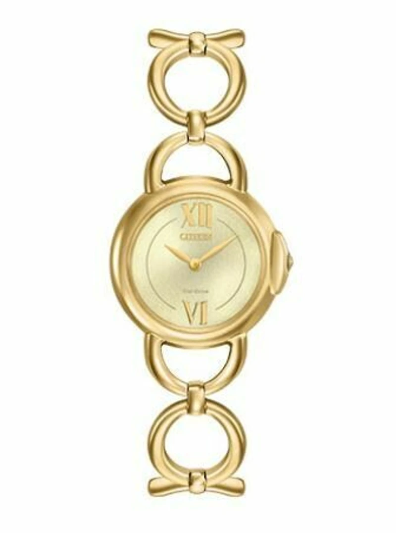 Silhouette Gold Dial 27MM Eco-Drive EX1452-53P
