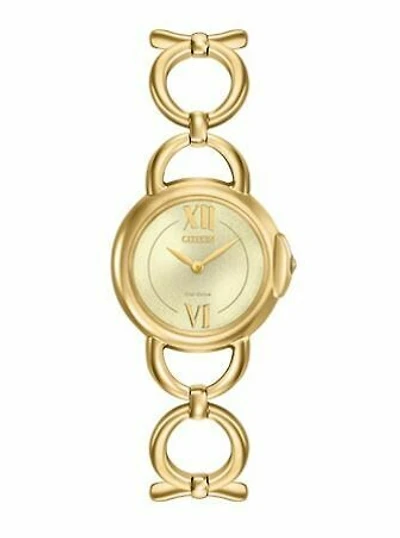 Silhouette Gold Dial 27MM Eco-Drive EX1452-53P