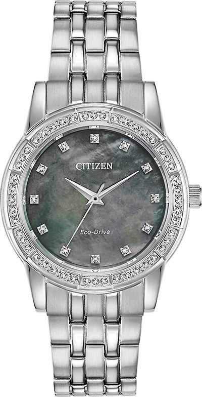 Silhouette Crystal Mother of Pearl Dial  31MM Eco-Drive EM0770-52Y